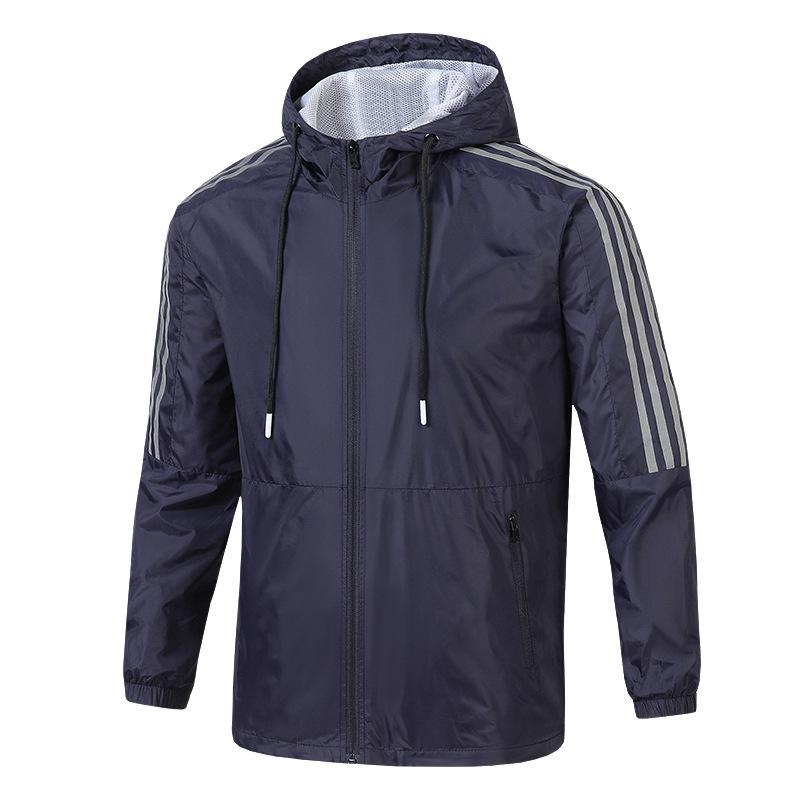 Спортивное пальто с капюшоном, мужская осенняя тонкая нейлоновая ветровка, повседневная верхняя одежда для отдыха на природе, мужской стиль