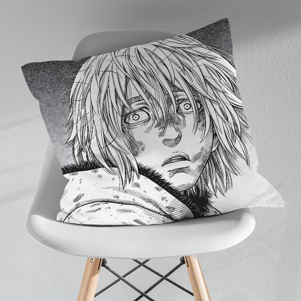 TThorfinn Vinland saga Comics Throw Pillow Case Living Room Sofa Cushion Cover For Home Bedroom Decoration Protector