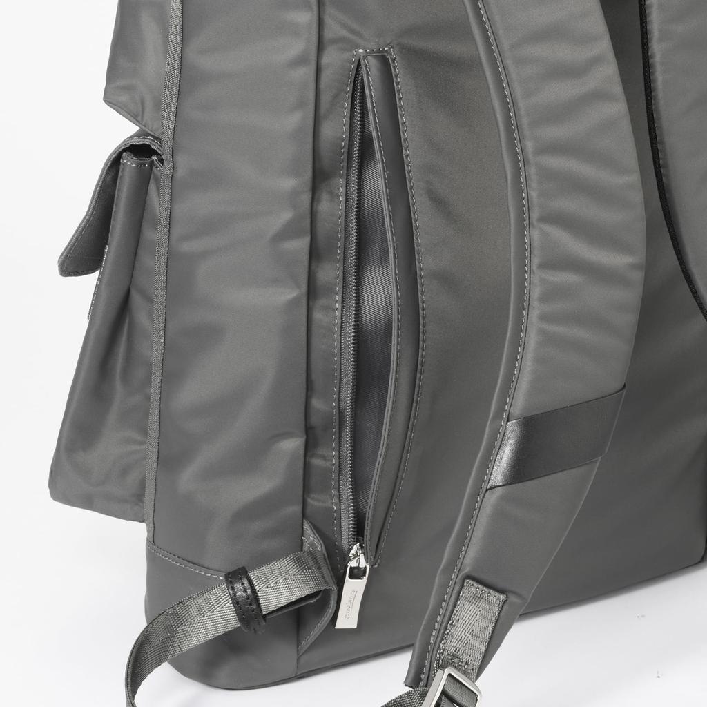 Рюкзак размера A4, отделение для ПК 20 л 750 г, переработанный нейлон, черный, черный [Orobianco] [Оригинал], мужской "TATTICA" 13,3 дюйма, № 92945