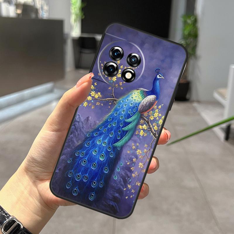Animal Peacock Pattern Case For OnePlus Nord CE 5 2 3 4 Lite N30 N20 OnePlus 15 13 12 11 9 10 Pro 10T 13R 15R Cover