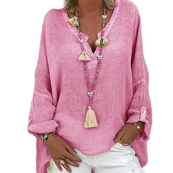 Женские пуловеры с v-образным вырезом и длинными рукавами, однотонные свободные повседневные легкие топы средней длины, уличная одежда