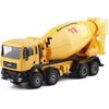 1/50 Alloy Diecast Cement Mixer Truck, Moveable Cab Rotate Concrete Lorry By Hand Model Transportation Tools Gifts Kids Toys