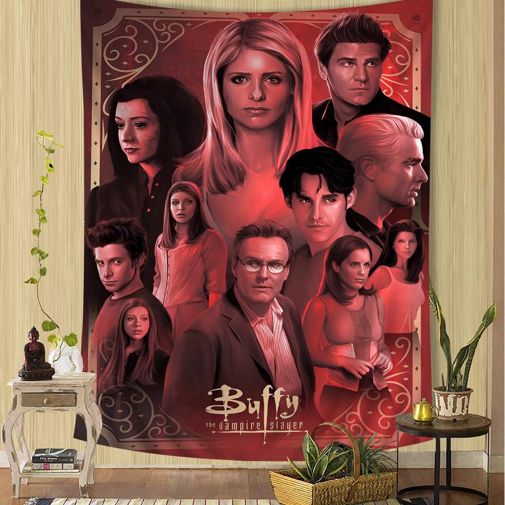 Buffy the Vampire Slayer Colorful Tapestry Wall Hanging Cheap Hippie Bohemian Wall Tapestries Mandala Wall Hanging Sheets