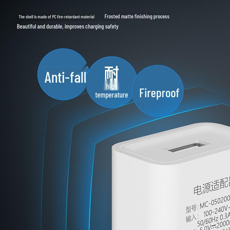 USB-адаптер питания, сертифицированный 3C: Мобильное зарядное устройство 5V2A и 5V1A для универсальных устройств
