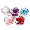Eternal Rose Necklace Box Gift Acrylic Jewelry Drawer Box Preserved Roses Christmas Jewelry Case Mother Day Jewelry Box