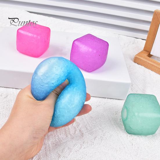 4 шт., кубик стресса, игрушка-непоседа, медленный отскок, TPR, облегчение тревоги, прозрачный пакет со льдом, сжимаемый мяч, сенсорная игрушка для детей, подростков, подарок для взрослых