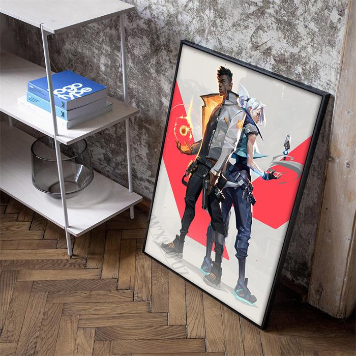 Классические видеоигры Valorant, персонажи аниме, фотографии для гостиной, домашний декор, холст, картина, печать, постеры, подарок