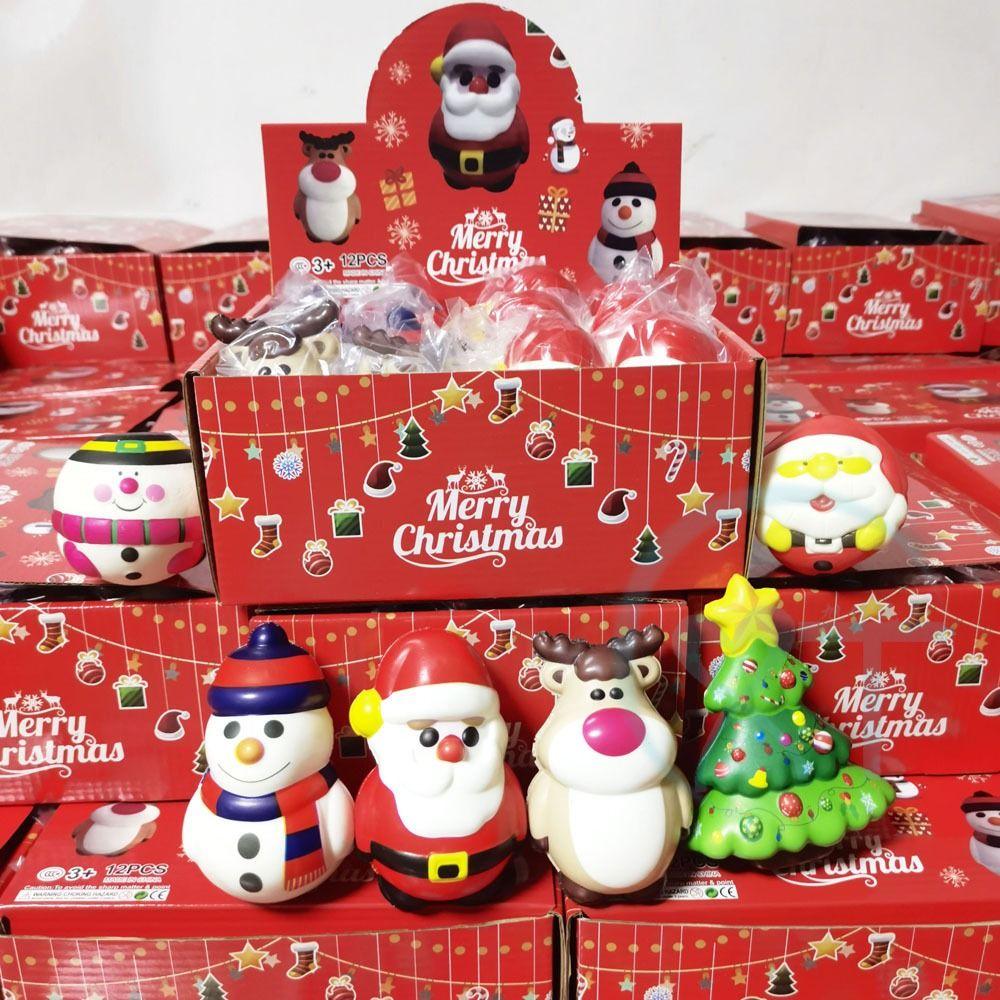 Мальчики Девочки Сенсорная Сжималка Вечеринка Снятие Стресса Кукла Рождественское Украшение Детские Подарки Сжимающиеся Игрушки