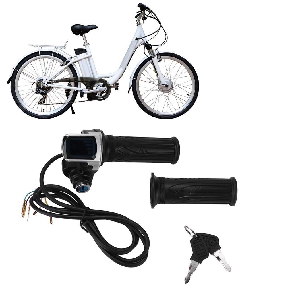 24 В HalfTwist Throttle Grip LED индикатор питания с 2 ключами для электрических велосипедов скутеров