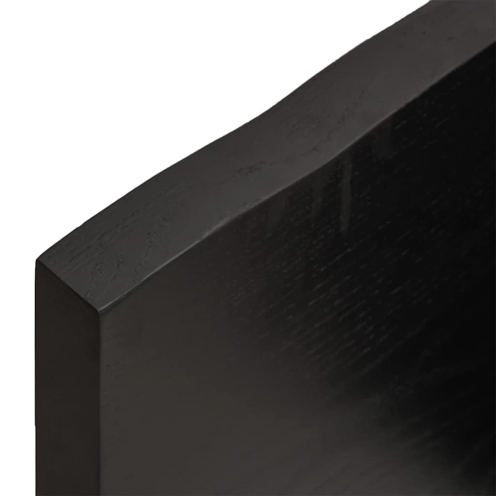 Wall Shelf Dark Brown 120 x 60 x (2 4) cm Solid Oak Treated