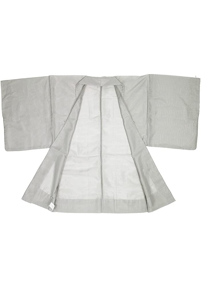 Summer Single Komaro Single Silver [KYOETSU] Haori, Washable, Plain, Clothes, Fabric, Item, Men's (M, Rat)