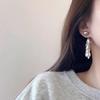 Серьги-колоски из пшеницы в ретро-стиле, сверкающие, модные серьги с серым жемчугом, женские, новые, высококачественные, милые серьги, аксессуары для украшений
