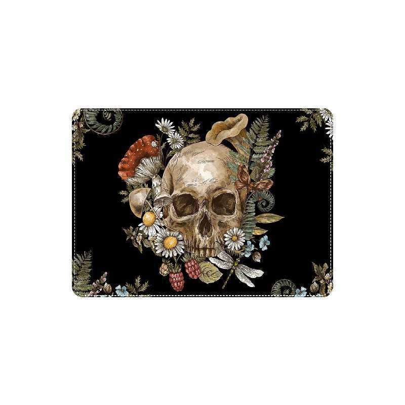 Коврик для двери с черепом, Смешной Хэллоуинский коврик для двери с черепом, Коврик для пола для гостиной, кухни, Домашнее Хэллоуинское украшение для помещения и улицы