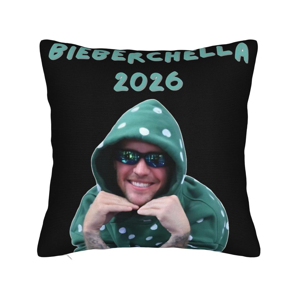 Bieberchella Justins Bieber Concert Pillow Cover Product Printed Cushion Cover Decor Pillow Case Cover Home Multi Size