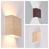 New Enhance Your Space with the Exquisite and Sophisticated Original Nordic Square LED Wall Sconce Lamp In Warm Walnut. Ideal Fo