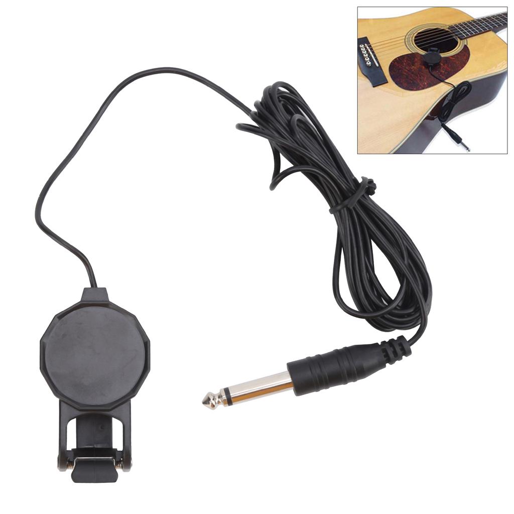 ClipOn Pickup Microphone Piezo Violin Acoustic Guitar Ukulele Musical Instrument Accessories