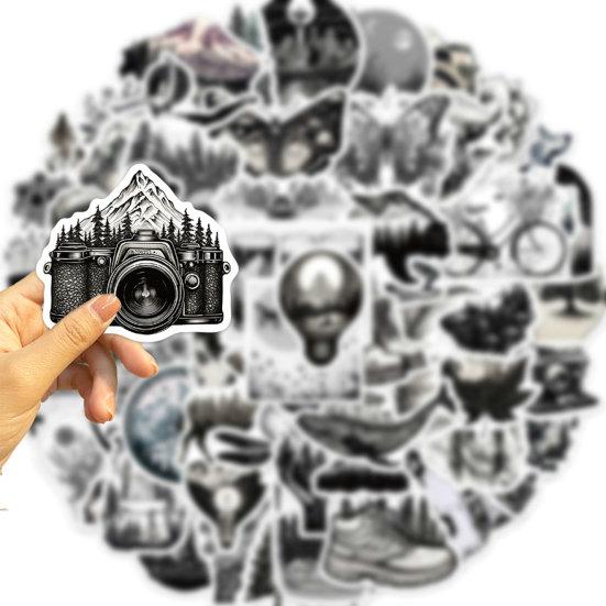 50 шт. наклейки в стиле граффити, самоклеящиеся, сильная липкость, водонепроницаемые, легко очищающиеся, для ноутбука, бутылки с водой, наклейки для гитары, скейтборда