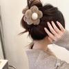 Плюшевый коготь для волос в виде цветка, большой зажим в виде акулы, простые заколки, заколки для волос в виде краба, милые универсальные аксессуары для волос на осень и зиму