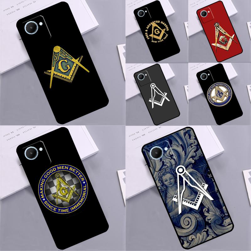 Free And Accepted Masons For Realme 14 10 11 12 13 Pro Plus GT 6 5 6T GT7 Pro C61 C55 C53 C51 C21Y C25S C75 C67 Case