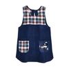 Apron Patchwork Apron 236654 Blue [Kusuguru Japan] M-L