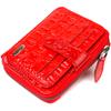 Original Women's Purse Made of Genuine Textured Leather CANPELLINI Wallet 21489 Red