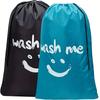 Durable and Tear-Resistant Oval Fabric Laundry Bag with Drawstring Closure for College Students - Machine Washable