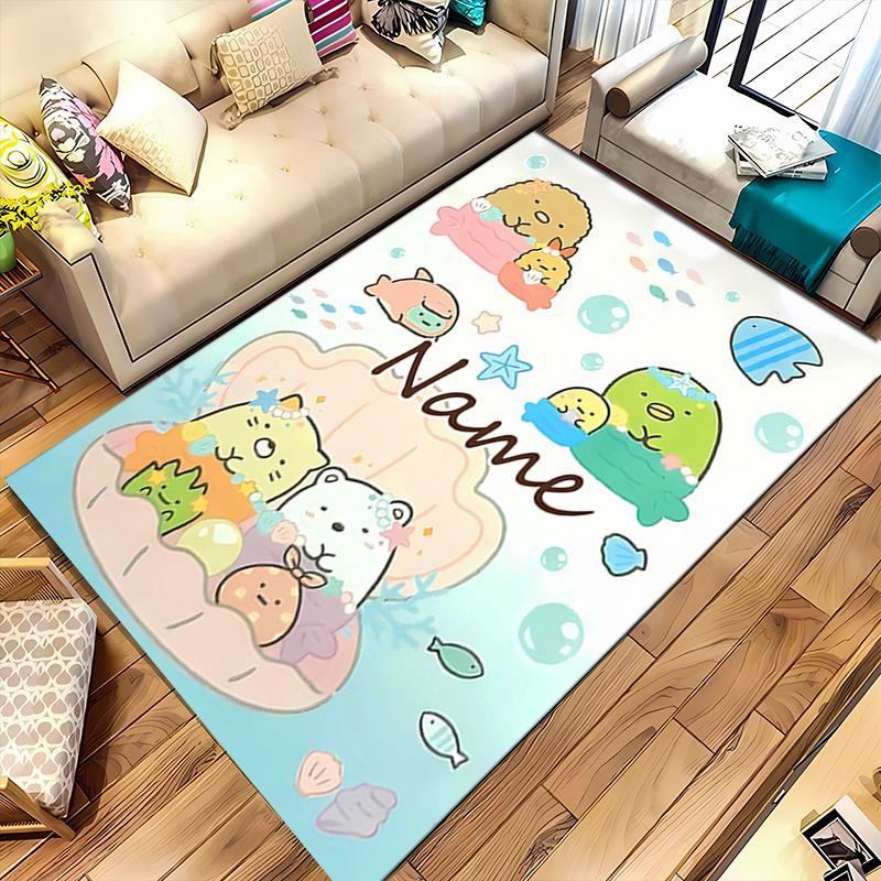 Custom personalization Sumikko Gurashi Area Rug - Perfect For Kitchen, Bathroom,Laundry Room Decor Large Size Available,Gift All Seasons