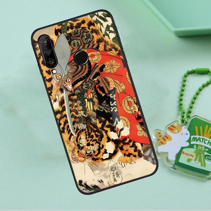 Японское искусство укиё-э Пантера Тигр Для Huawei Nova 10 9 SE 5T 12s 12i 11i Y91 Y90 Y60 Y70 Y72 Y61 P20 P40 P30 Lite P60 Pro Чехол