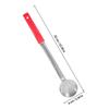 Pizza Sauce Portion Ladle Stainless Steel Serving Spoon Flat Smooth Bottom Leak Proof Handle Hanging Kitchen Sauce Scoop Portion