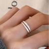 Кольца из стерлингового серебра 925 пробы для женщин, пары, минималистичные, узкие, сверкающие, со звездой, ювелирное изделие, подарок на день рождения, предотвращение аллергии