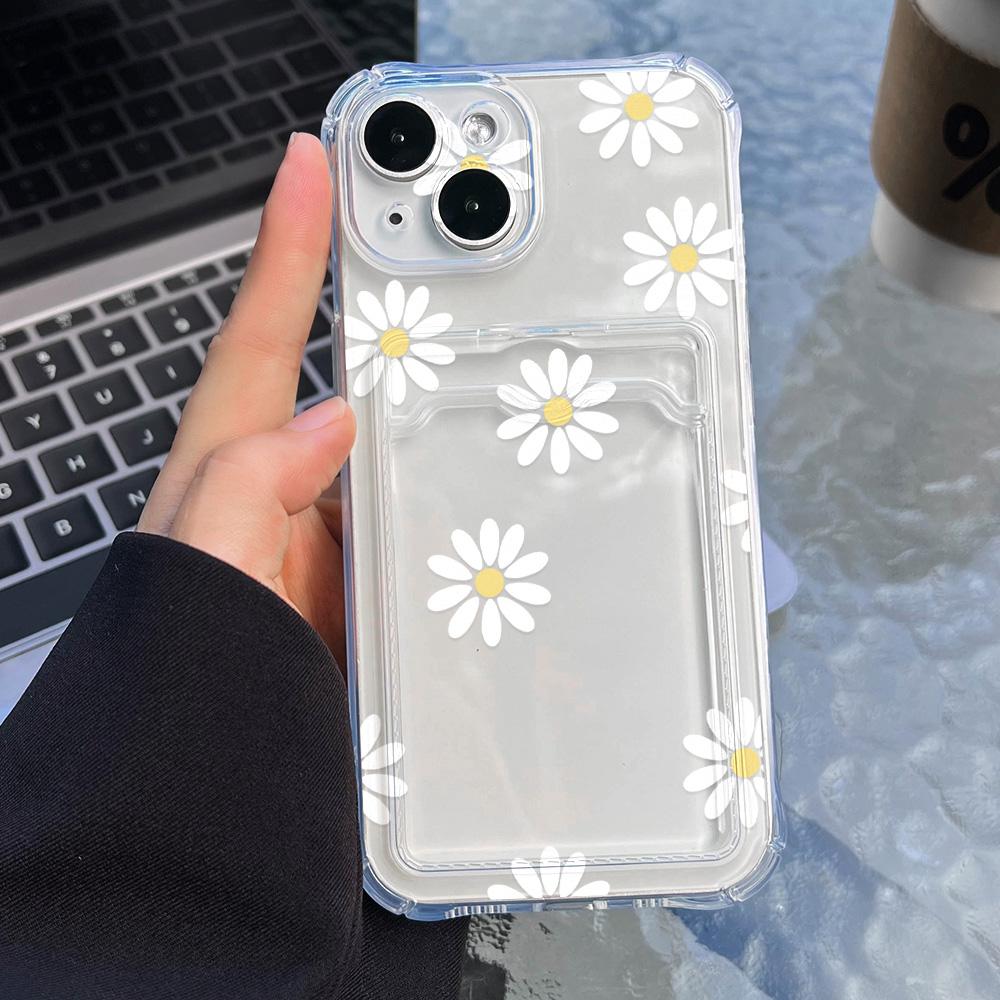 Чехол-карточка для iPhone 11 13 XR 15 14 Pro Max iPhone 12 16 7 8 Plus XS Max Samsung S24 S23 A15 A55 A05 A54 Redmi 12 13C 13 9 с защитой от мультфильмов