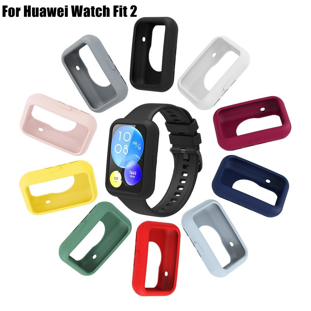 Silicone Protector Case Fall Prevention Colorful Soft Protector Cover Scratch-resistant Shockproof for Huawei Watch Fit 2