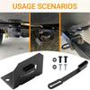 Vehicle-Side Trailer Wiring Harness Mounting Bracket Kit for 4-Way Flat | Includes 4 Way Flat Trailer Wiring Harness Mounting Bracket & Connector
