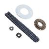 T8F Front and Rear Sprocket Chain Kit with 116 Links Chain 10mm 10TH 44T Rear Chain Sprocket Toothle