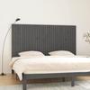VidaXL Wall-mounted Headboard Grey 204x3x110 Cm Solid Pine Wood 824930