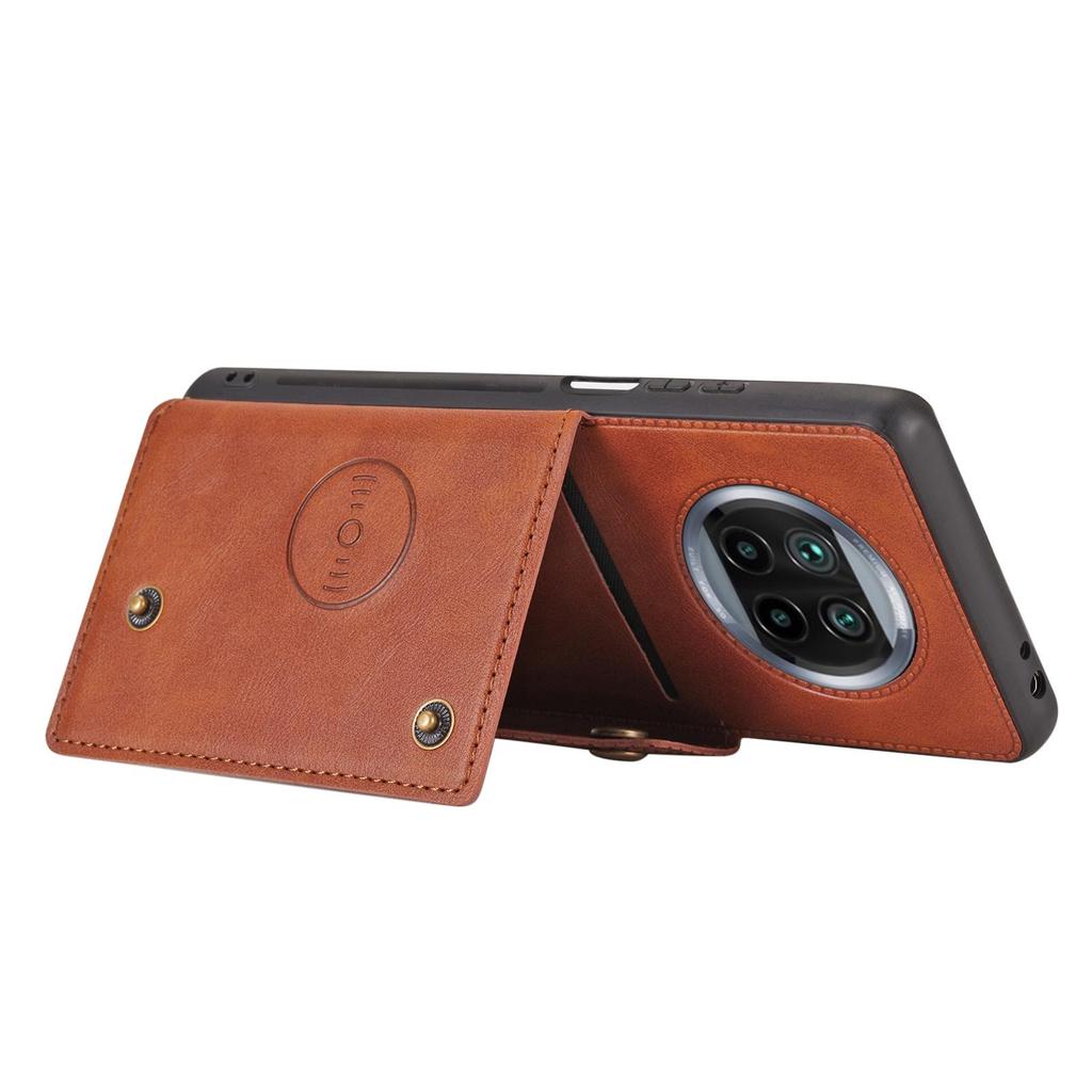 Чехол для Xiaomi 11 11T 11i с держателем для карт премиум-класса, подставка из искусственной кожи с двойной магнитной застежкой, противоударный чехол для Redmi Note 7 8 8T 9 10 Redmi 9A