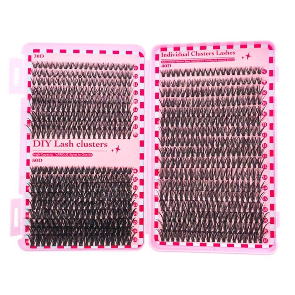 700 Clusters/Box Curvature D Dense Grafted False Eyelashes 9-16MM DIY Lashes Extension Daily