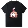 Hollow Knight Silksong Мультяшные футболки Хорнет и Зверь-колокол Унисекс футболка Игровая Высококачественная хлопковая футболка Смешная Y2K с коротким рукавом