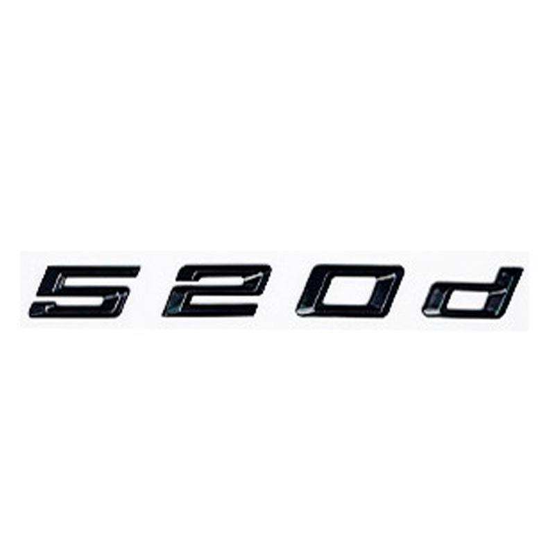ABY1 Old Style Trunk Letter Emblem Sticker for BMW 5 Series E39 E60 E61 F07 F10 F11 G30 G31 - 520d 525d 528d 530d 535d 540d 545d
