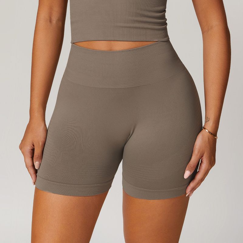 Fashion Seamless Tight High Waist Yoga Shorts Peach Hip Raise Women's Fitness Shorts Outdoor Running Shorts Sexy