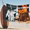 Популярная K-pop группа X-XLov Микрофибровое одеяло Быстросохнущие пляжные полотенца Большой размер с принтом Супервпитывающее полотенце-одеяло для бассейна