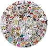 100 Colored Skull Stickers Personalized Decorative Suitcase Laptop Waterproof Stickers