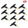 10Pcs Misting Water Nozzle with Tee Connector Garden Irrigation Cooling Accessory for 8 12 Hose