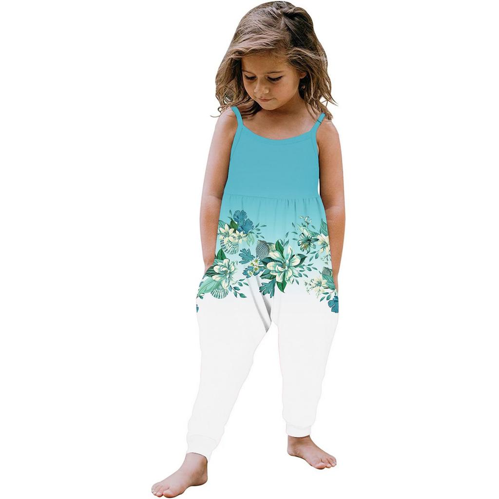 Летний комбинезон без рукавов для маленьких девочек, комбинезон, одежда