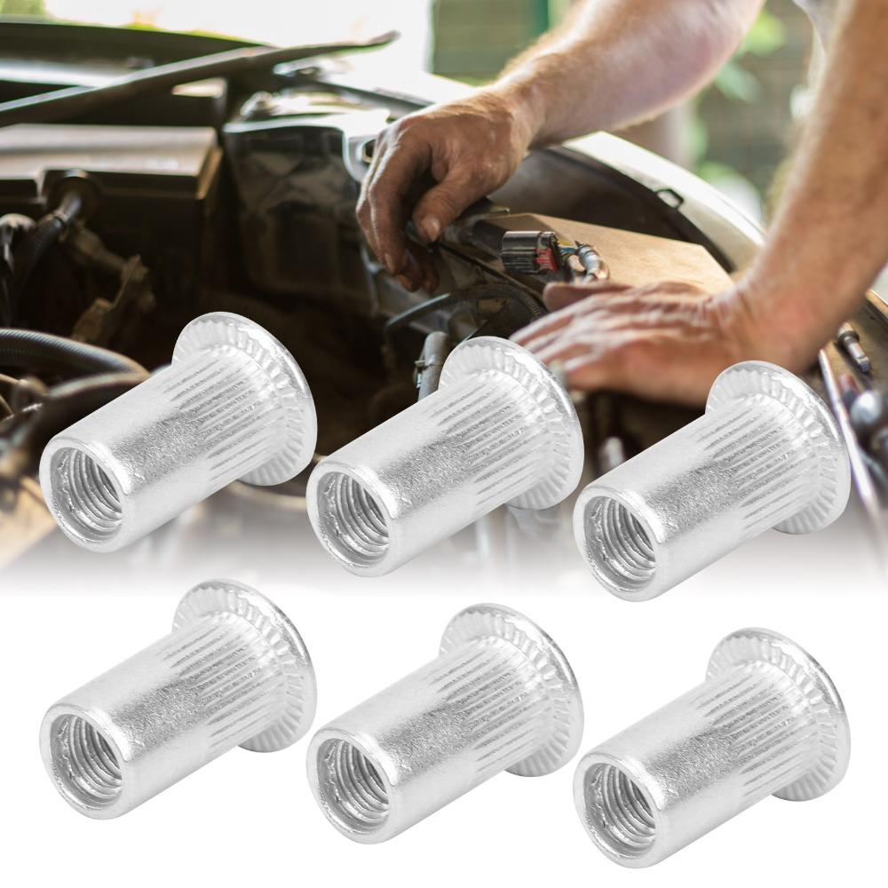 50pcs Durable Blind Rivet Nuts Knurled Design Rivet Nut Inserts For Metal Fabrication