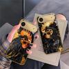Смелый Золотой Петух Для IPhone 17Pro Max 16 17 Pro 15 Pro 14 13 Plus 12 Mini 11Pro Max XR 16E 17 Air Золотой стеклянный чехол для телефона
