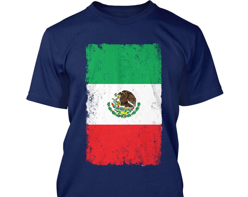 Oversized Distressed Mexico Flag - Men's T-Shirt and kids tshirt Graphic Novelty Tee - Mexican Pride Proud Nationality Independence Day Cinco De Mayo