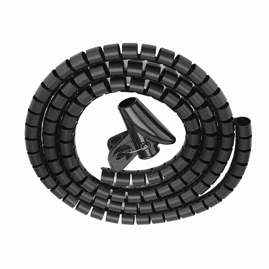 Гибкая спиральная трубка для кабельного органайзера, защитное устройство для проводов, серебряное 3,0 м * 16 мм