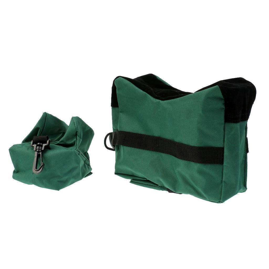 Unfilled Hunting Sand Bag Set Front Rear Bench Rest Bag