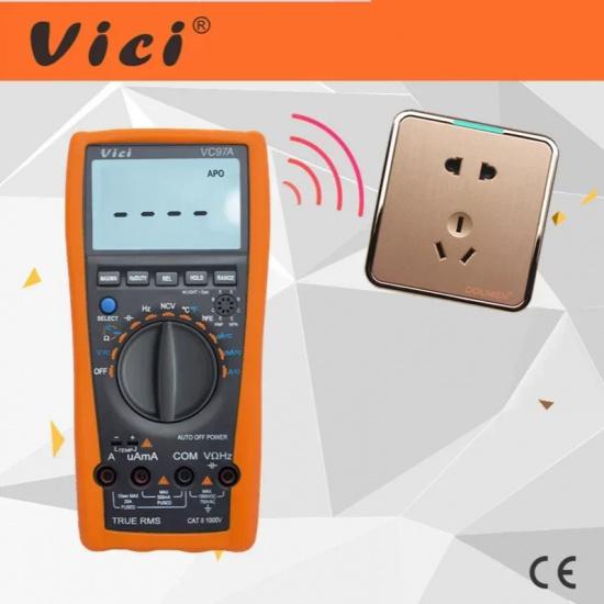 Мультиметр VICI VC97A, True RMS, многофункциональный, высококачественный, универсальный, 4000 отсчетов, автоматический выбор диапазона, цифровой, NCV